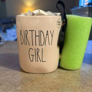 Rae Dunn Pink 'Birthday Girl' Mug